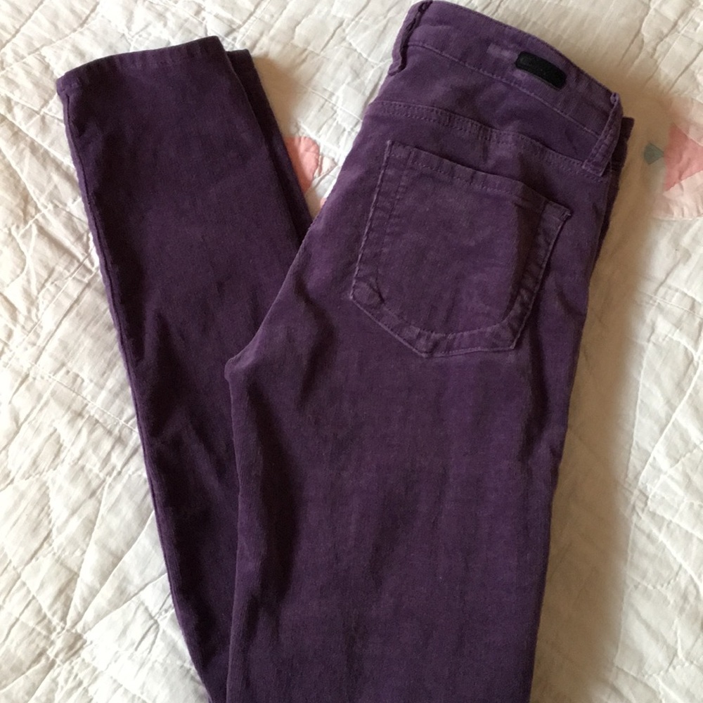 Lavender velvety corduroy pants